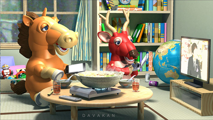 3DCG Illustration Strata DAVAKAN Character ダバカン CGイラスト キャラクター