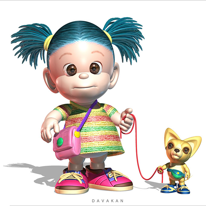 3DCG Illustration Strata DAVAKAN Character ダバカン CGイラスト キャラクター