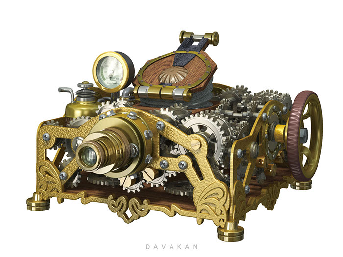 3DCG Illustration Strata DAVAKAN Steampunk ダバカン CGイラスト スチームパンク