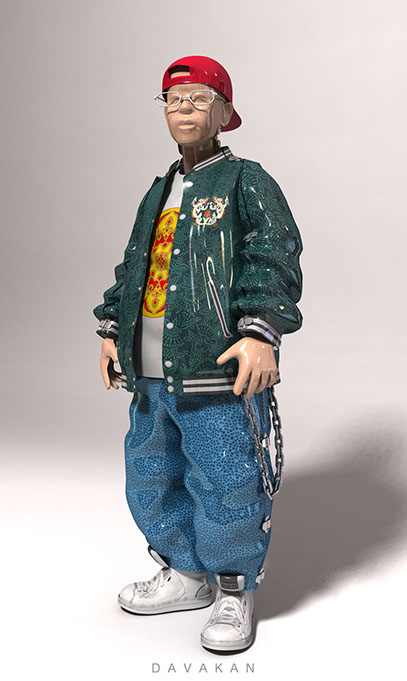 3DCG Illustration Strata DAVAKAN  ダバカン CGイラスト Tin Toy ブリキのおもちゃ