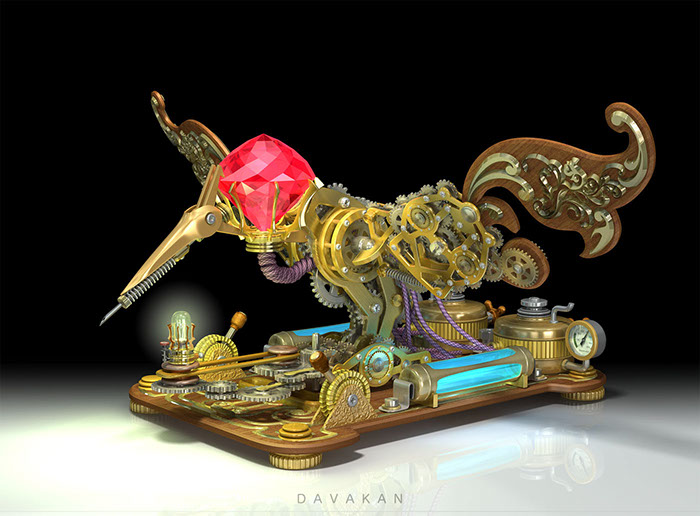 3DCG Illustration Strata DAVAKAN Steampunk ダバカン CGイラスト スチームパンク